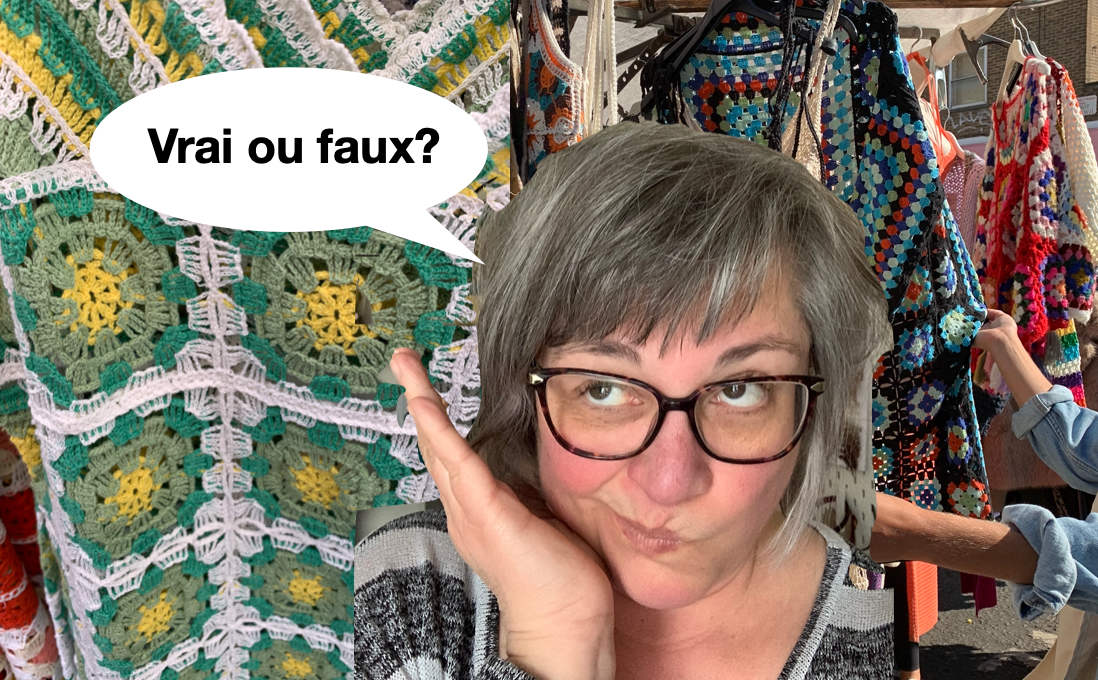 Vrai et faux crochet dans la mode
