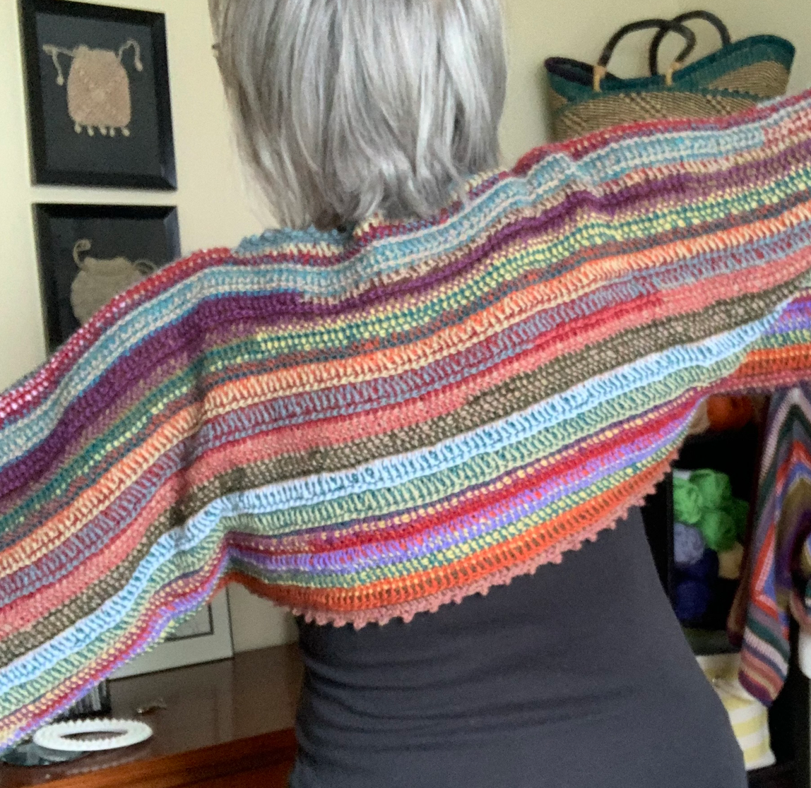 Crochet tunisien double à plat