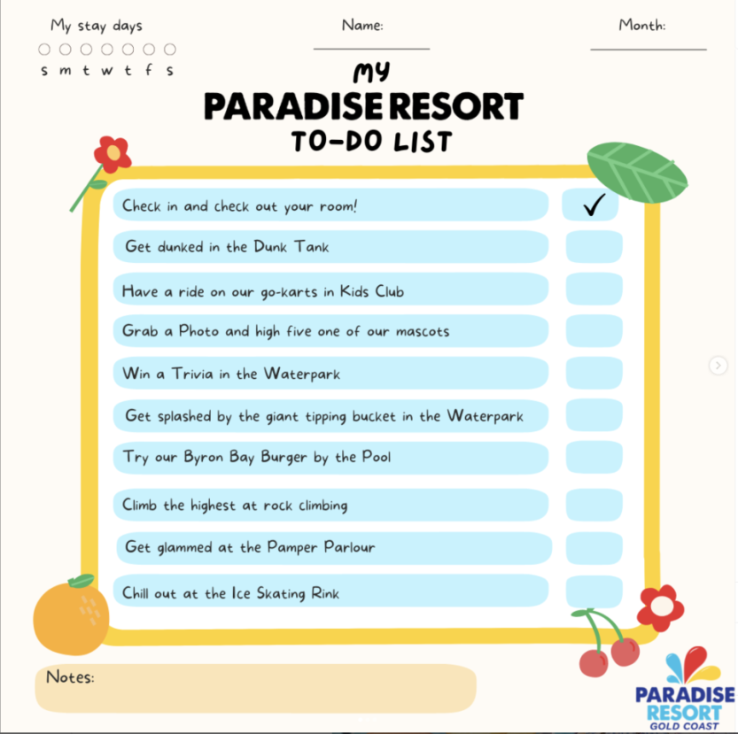 The Ultimate to-do list for Paradise Resort Gold Coast