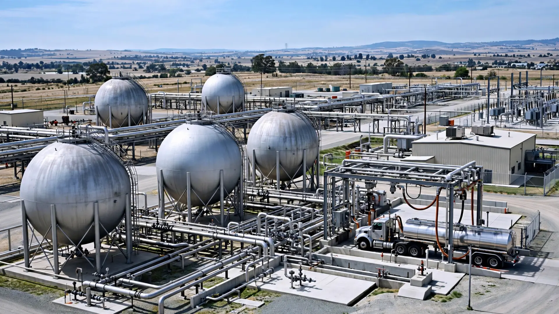 LPG Coriolis mass flow meter at fueling and storage plant