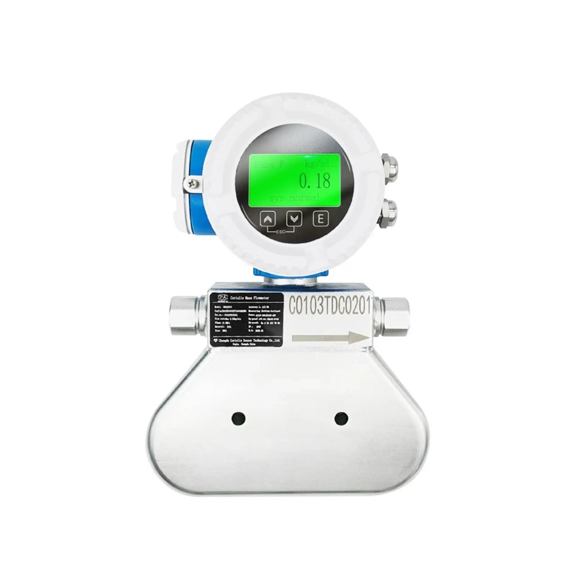 Hydrogen Coriolis Mass Flow Meter for Refueling Stations - CMASS001TD - Mass Flowmeter
