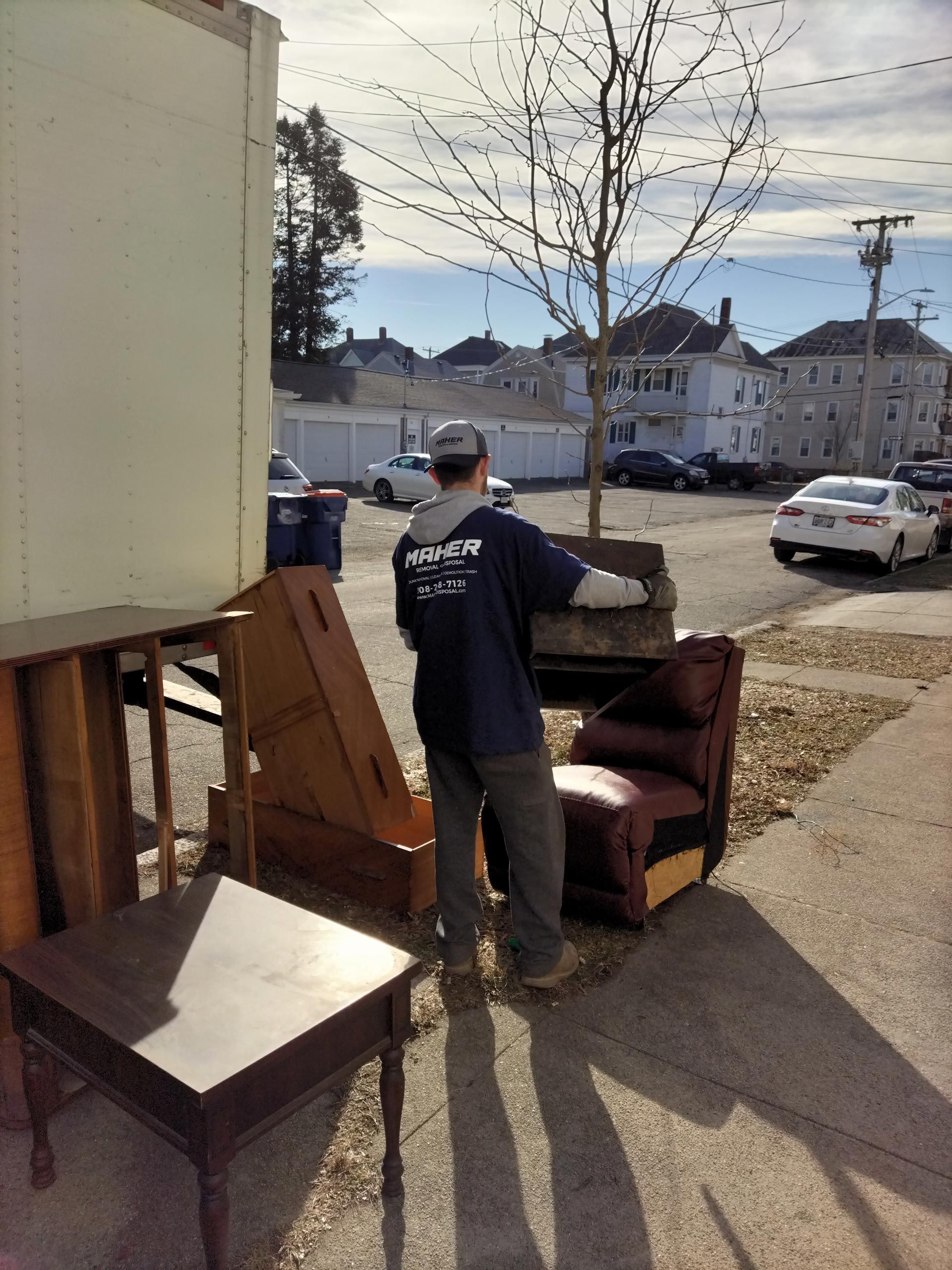 Maher Removal & Disposal offers furniture removal services to residents and commercial businesses.