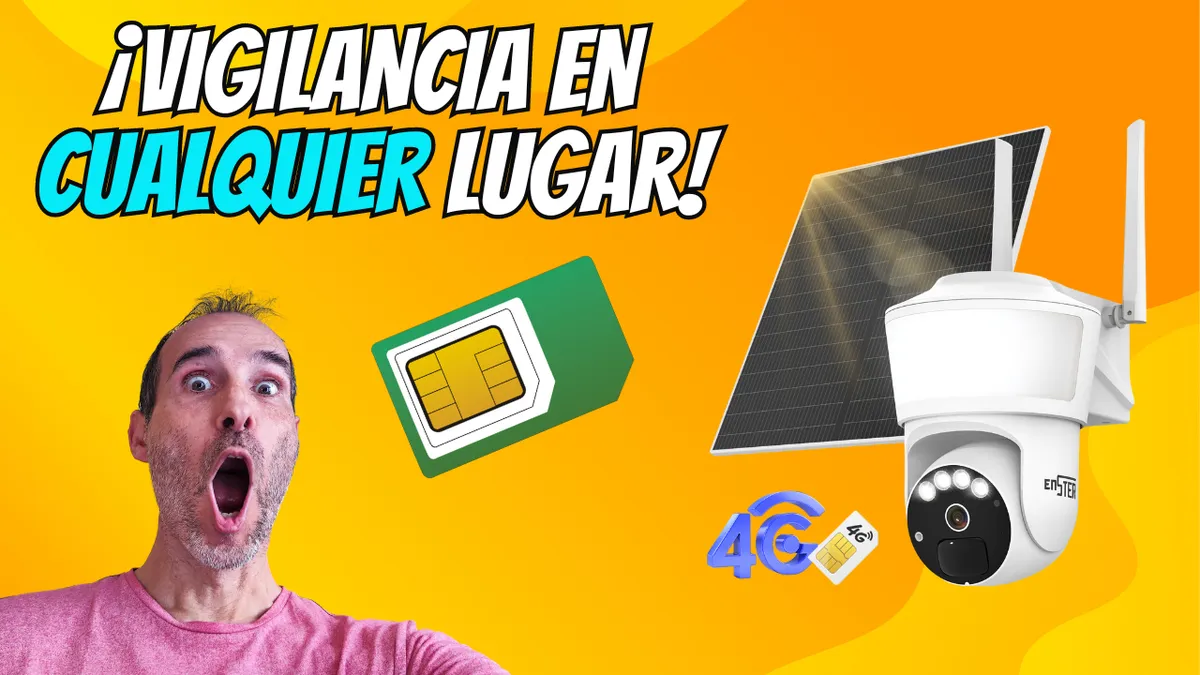 Cámara de Seguridad 4G Solar Enster 4G PTZ