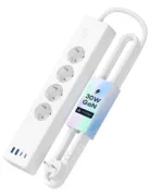 Meross MSP844 regleta inteligente Matter con 4 enchufes, 2 USB-C y 2 USB-A