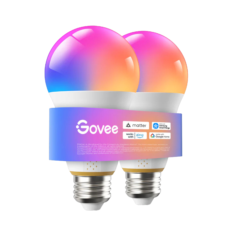 Bombilla inteligente Govee Smart Bulb E27 A21 1600lm con Matter, WiFi y control RGBWW
