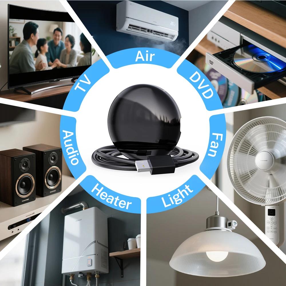 Mando infrarrojo universal Tuya WiFi para controlar TV aire acondicionado ventilador y otros dispositivos IR