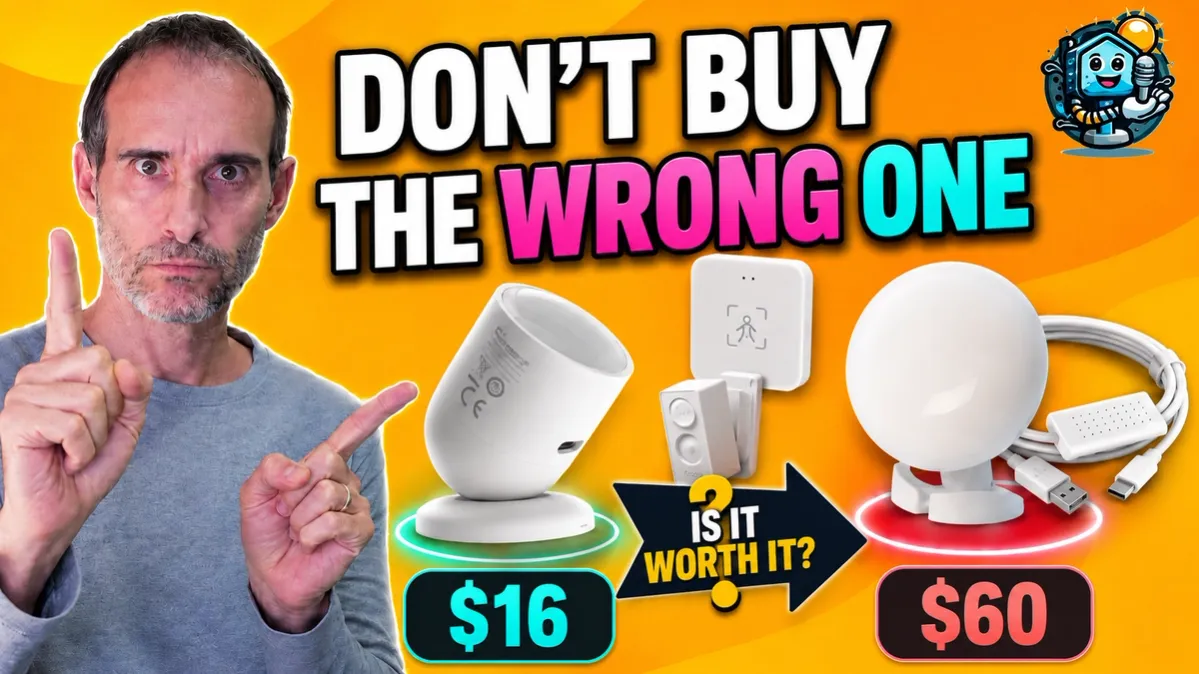 Comparison guide to the best presence sensors for Home Assistant, from €16 to €60