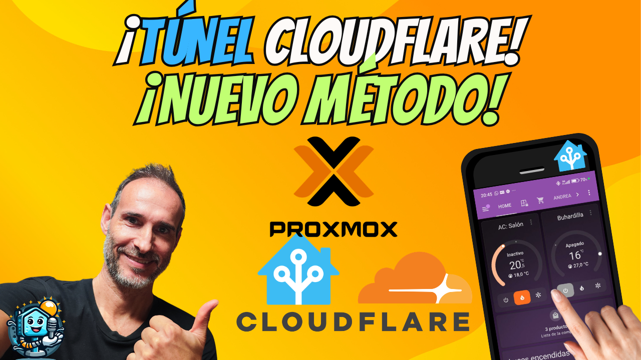 🔐 Cloudflare Tunnel en Home Assistant y Proxmox: Acceso Externo Seguro SIN Abrir Puertos