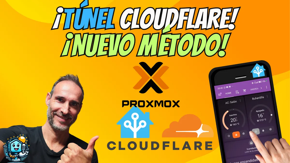 🔐 Cloudflare Tunnel en Home Assistant y Proxmox: Acceso Externo Seguro SIN Abrir Puertos