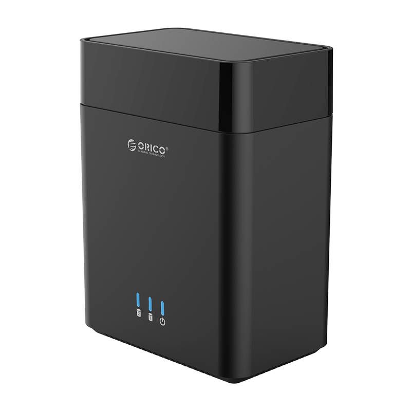 ORICO DS200U3 carcasa externa magnética de 2 bahías para discos duros SATA de 3.5 pulgadas con USB3.0