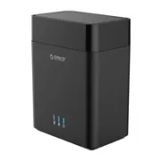 ORICO DS200U3 carcasa externa magnética de 2 bahías para discos duros SATA de 3.5 pulgadas con USB3.0