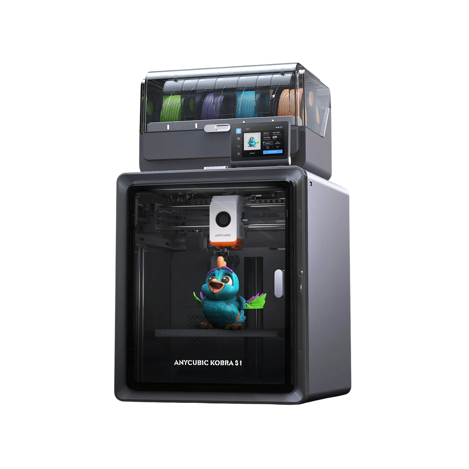 Anycubic Kobra S1 Combo impresora 3D multicolor cerrada