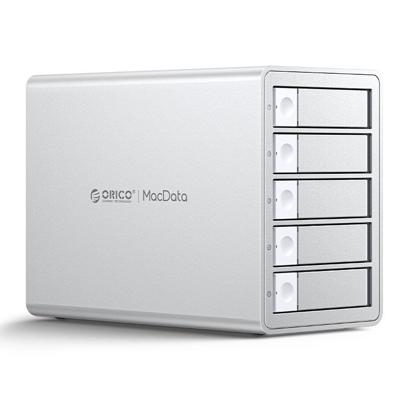 ORICO 9958RC3-PRO caixa RAID DAS de 5 baías para discos SATA de 3,5 polegadas com USB-C 20Gbps
