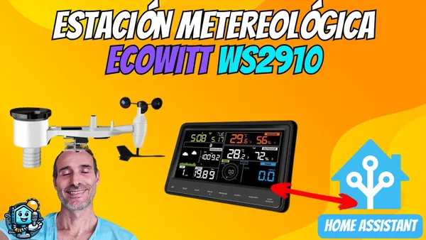 Estación meteorológica Ecowitt WS2910 integrada en Home Assistant