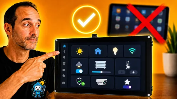 CrowPanel ESP32-P4 com Home Assistant: tela, sensores, notificações, dashboard e assistente de voz