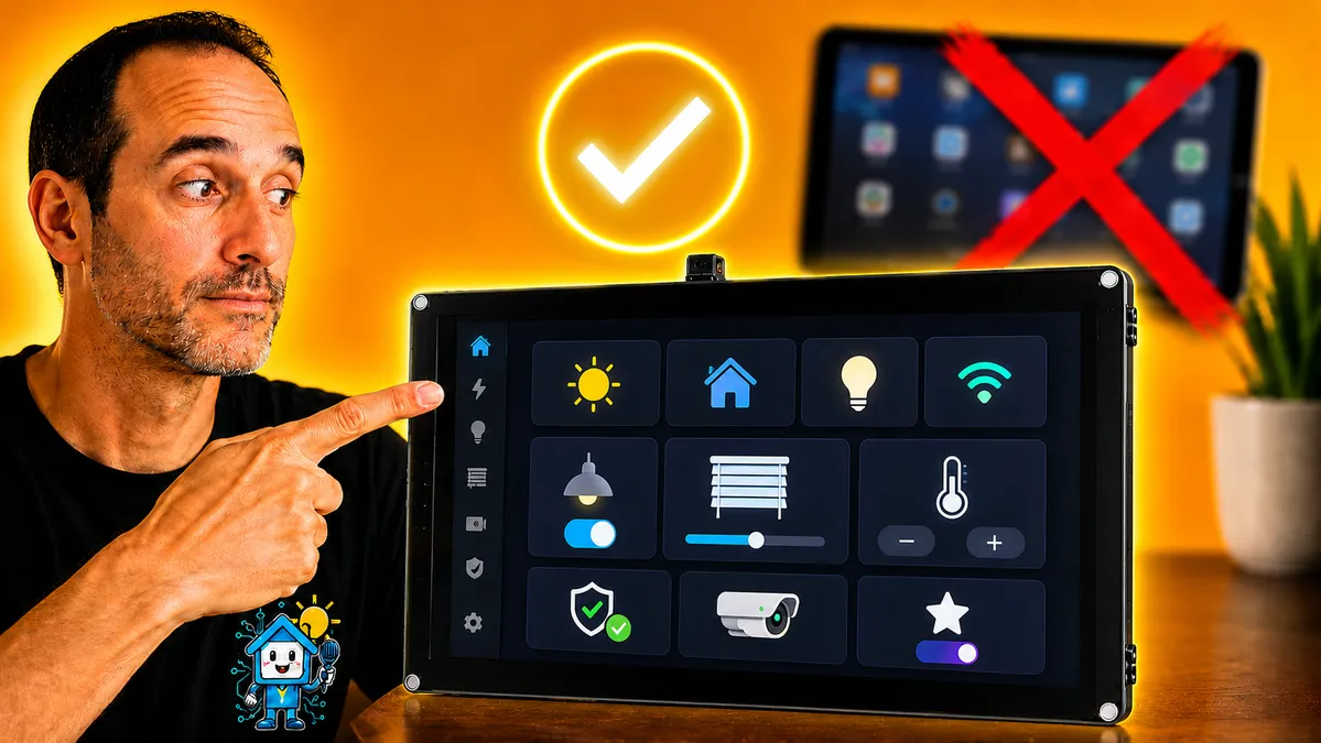 CrowPanel ESP32-P4 with Home Assistant: display, sensors, notifications, dashboard and voice assistant