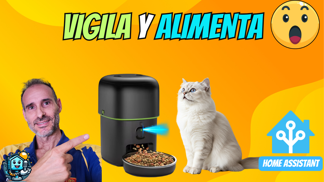 Comedero Automático para Gatos, perros pequeños y mascotas con Cámara: Integración en Home Assistant