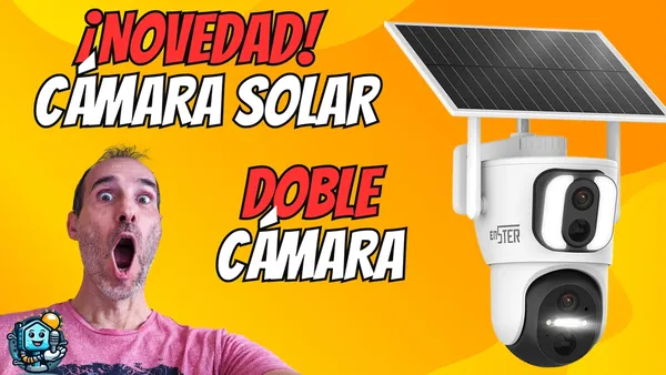 Cámara Solar Enster Dual Lens: Vigilancia 360º sin Cables y con Doble Lente