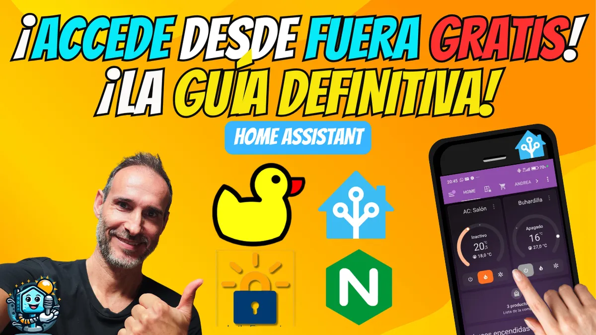 🔐 Acceso Remoto Seguro a Home Assistant GRATIS: Guía con DuckDNS, NGINX y Let's Encrypt