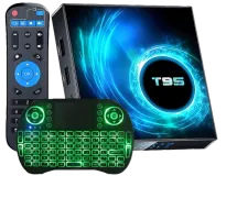 TV Box Android IOTWE T95 Plus con mando y Android TV integrado