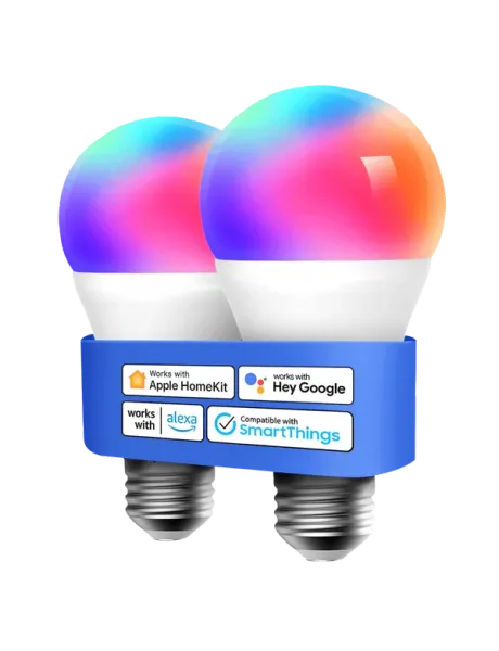Bombilla inteligente Meross Smart Wi-Fi Bulb versión mejorada EU con RGBWW y compatibilidad con asistentes de voz