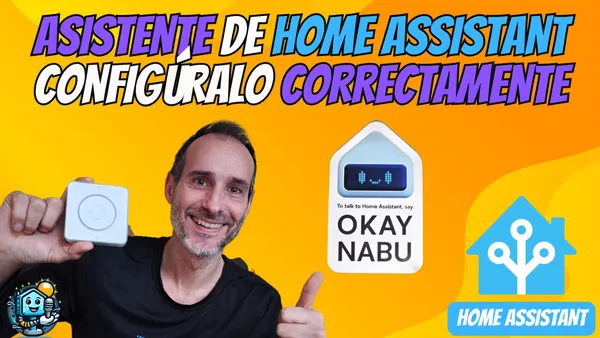 Home Assistant Voice Preview Edition u OK Nabu configurado con control por voz local privado