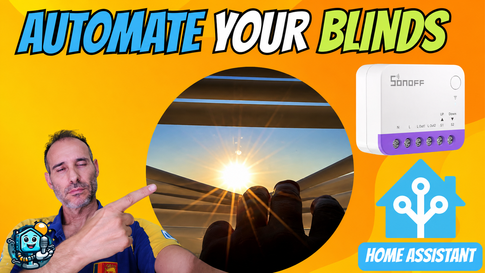 How to automate your roller blinds in 10 minutes with SONOFF MINI-RBS and Home Assistant