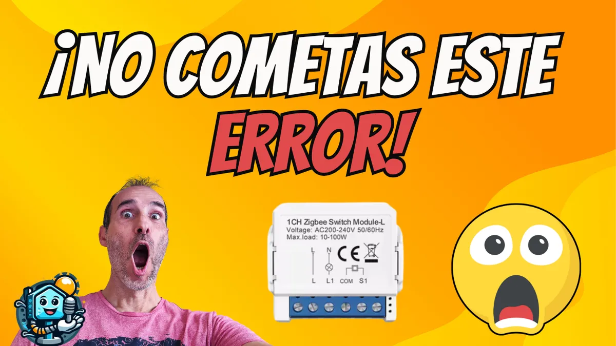 Instalación de relé inteligente sin neutro en interruptor de luz