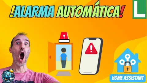 Configuración de alarma automática en Home Assistant al salir de casa
