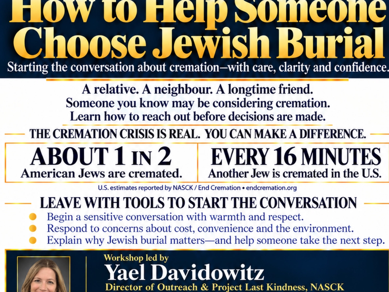 HOW TO HELP SOMEONE CHOOSE JEWISH BURIAL