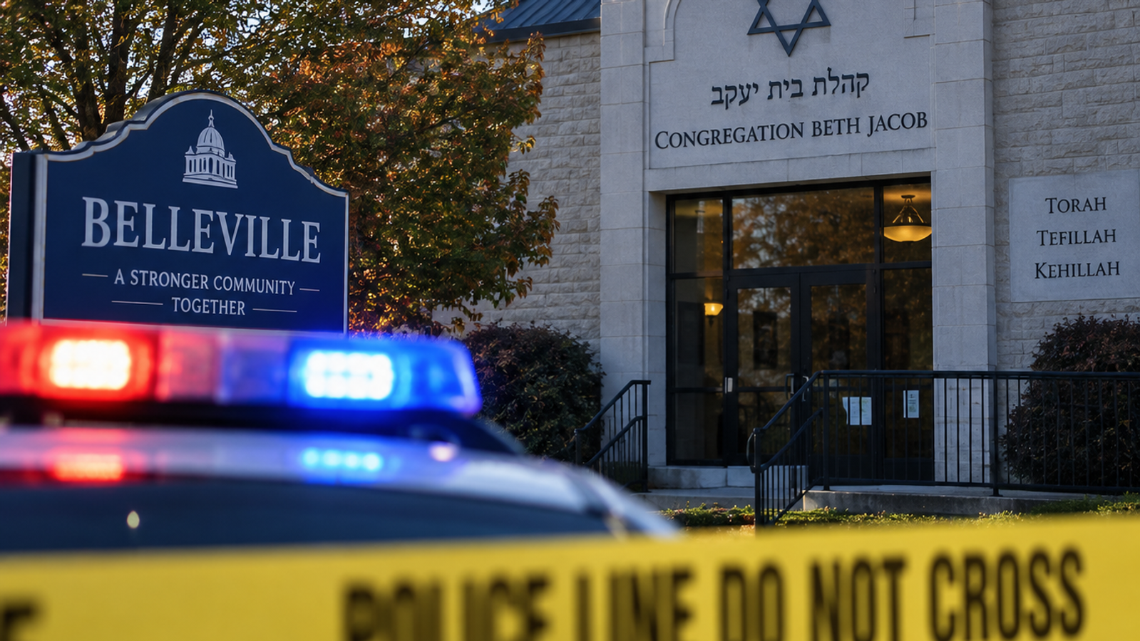 Shooting Outside Belleville Synagogue on Yom Kippur