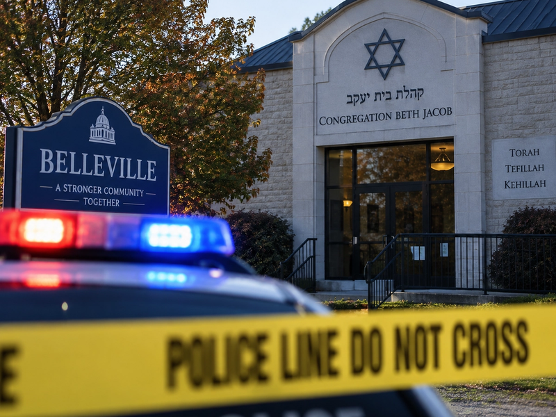 Canadian Jewish Organizations Call for Action After Belleville Synagogue Shooting