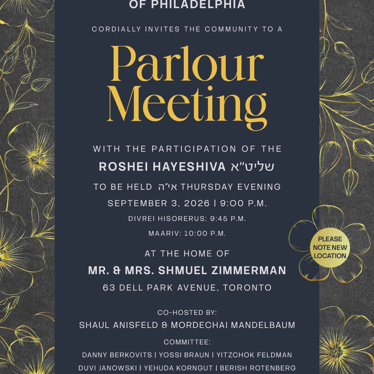 Philly Parlour Meeting