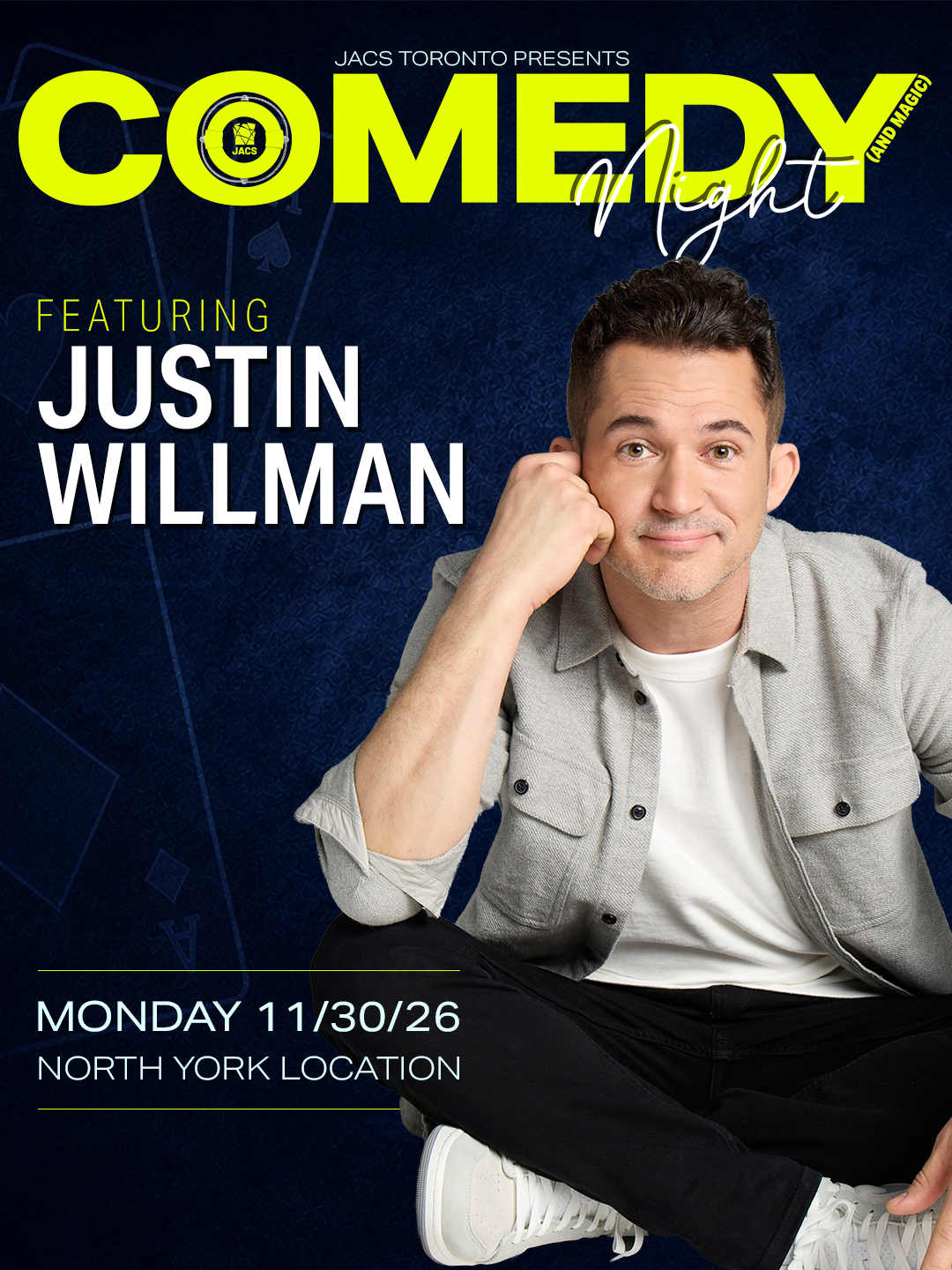 ✨ THE MAGIC IS COMING TO JACS COMEDY NIGHT! ✨