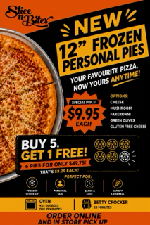 Slice n Bites Frozen Pizza Sale!