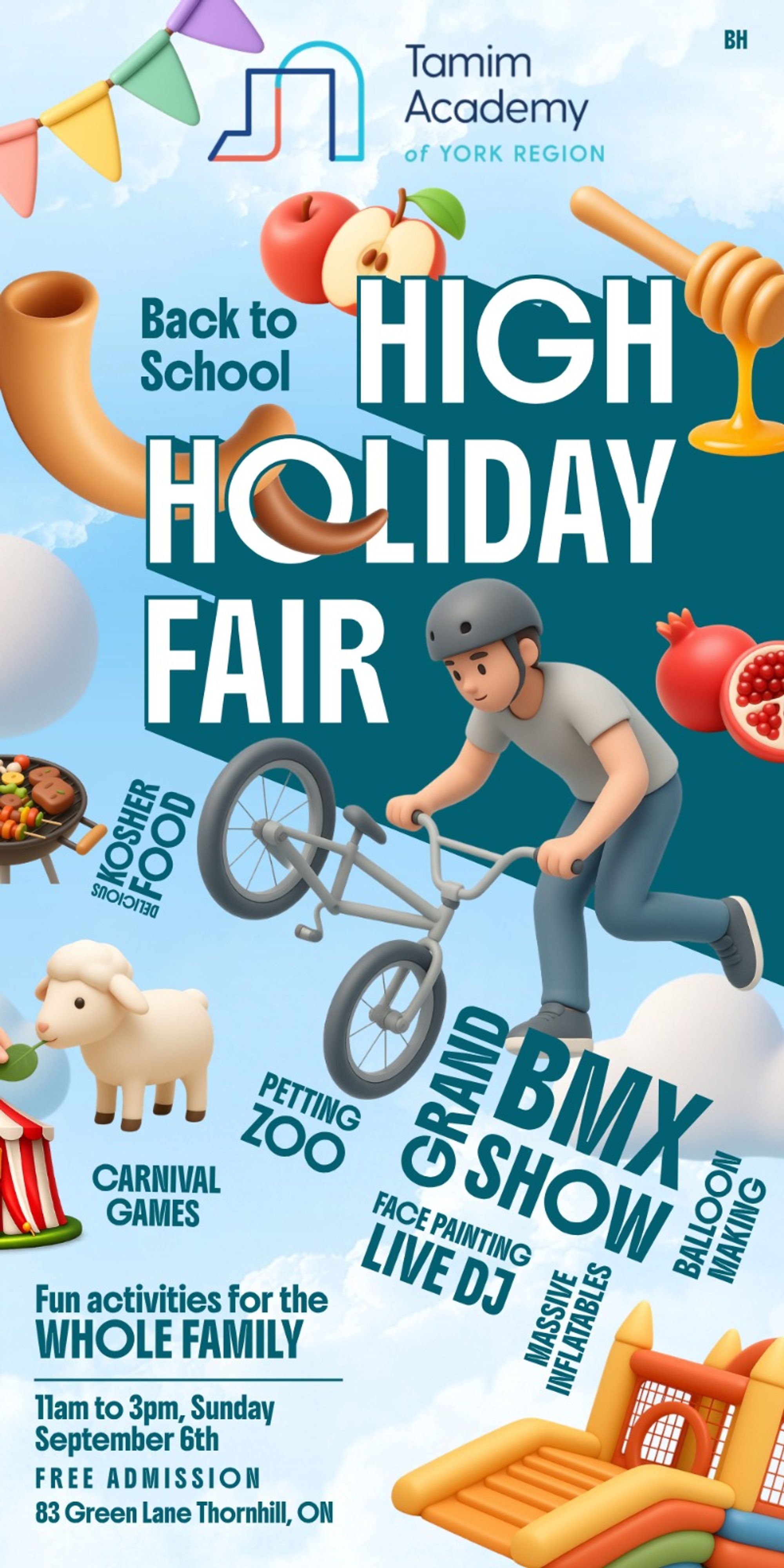 Back to School High Holiday Fair! flyer