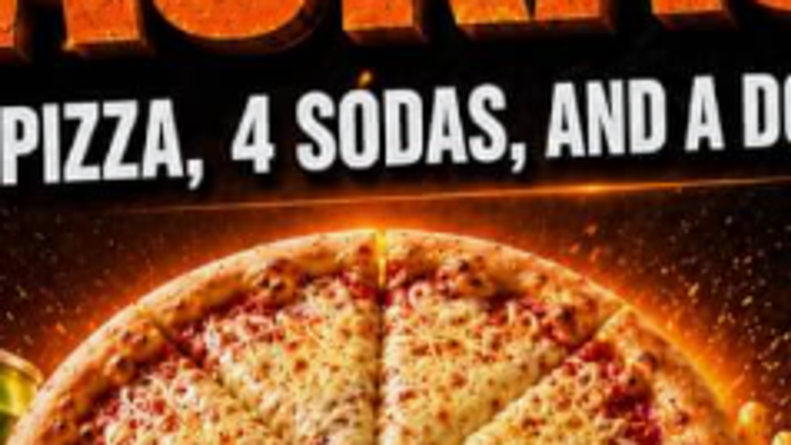 Slice n Bites Large Pie, Double Fries, and 4 sodas for only $24.99!!!