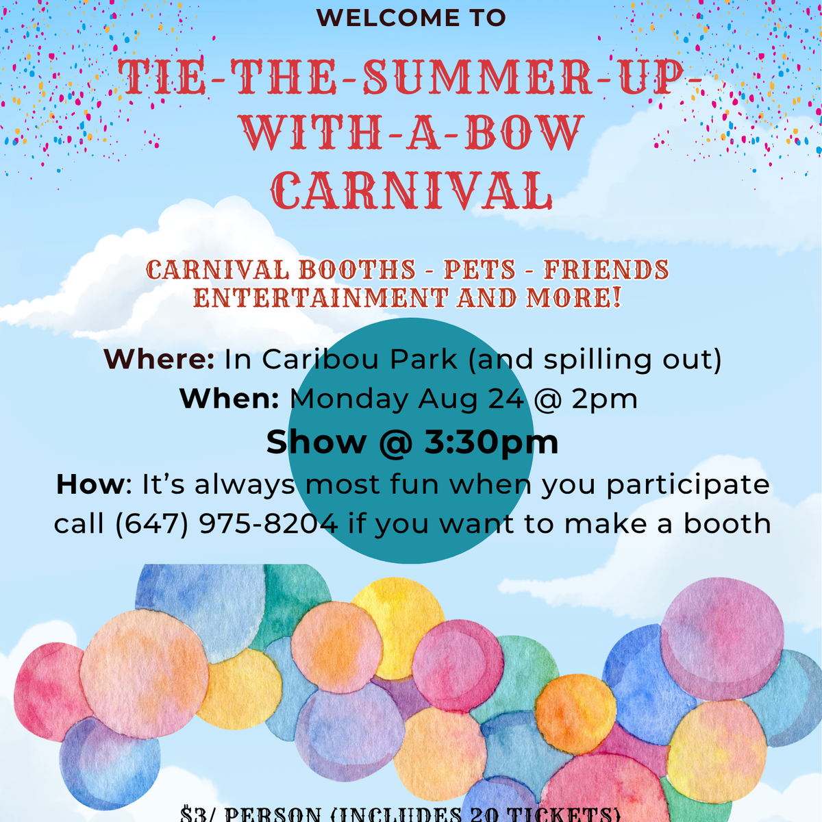 The Summer-Up with a Bow Carnival!