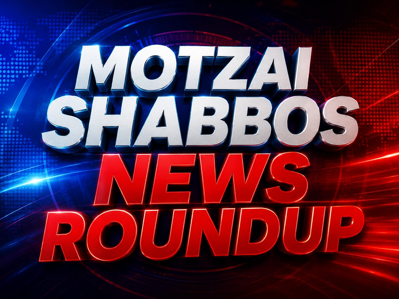Motzai Shabbos News Roundup