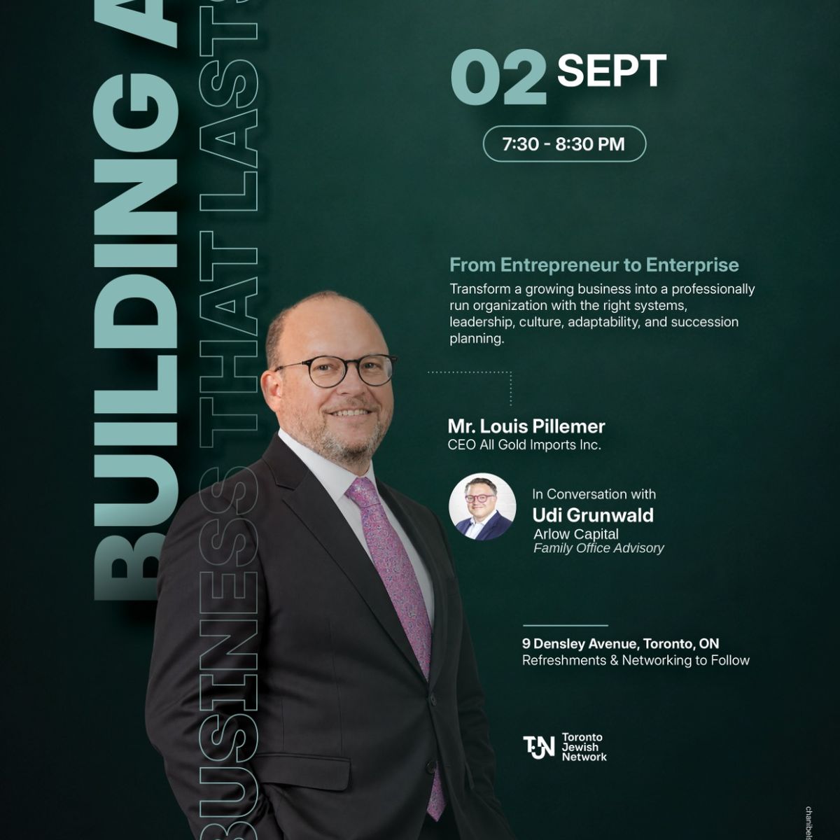 TJN Presents: Building a Business that Lasts