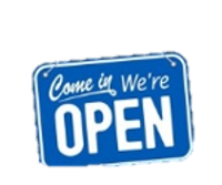 open sign