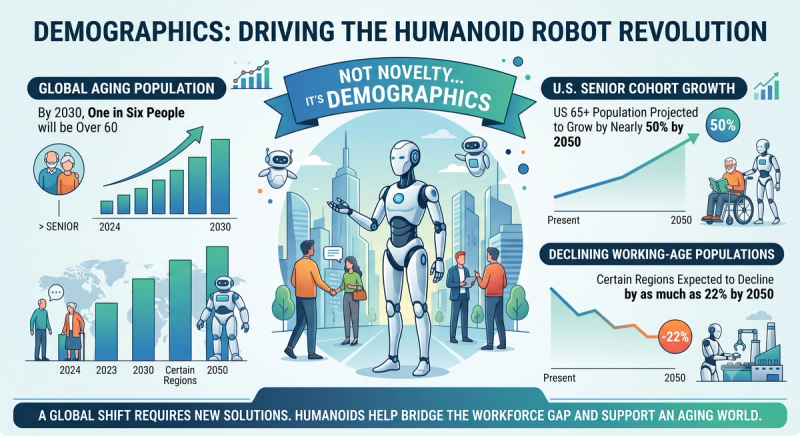 Demographics driving humanoid robot adoption