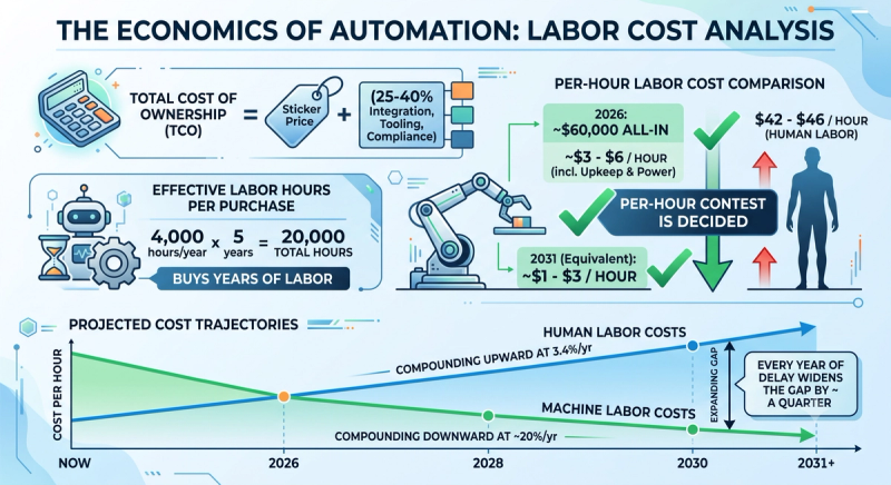 Labour cost analysis of automation
