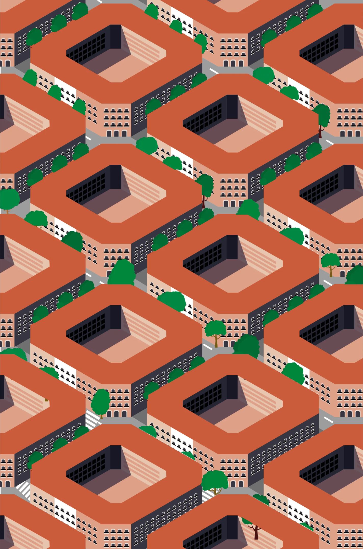 La Crisis Urbana en Barcelona - Imagen 3 del proyecto de diseño gráfico, ilustración, portada | Fantástica Estudio
