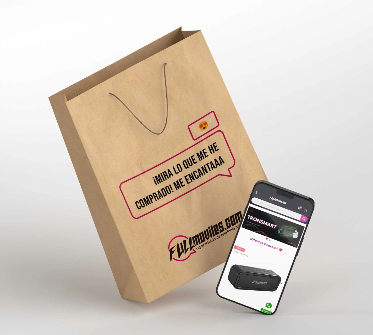 Fullmóviles - Imagen 1 del proyecto de diseño gráfico, packaging, illustrator | Fantástica Estudio