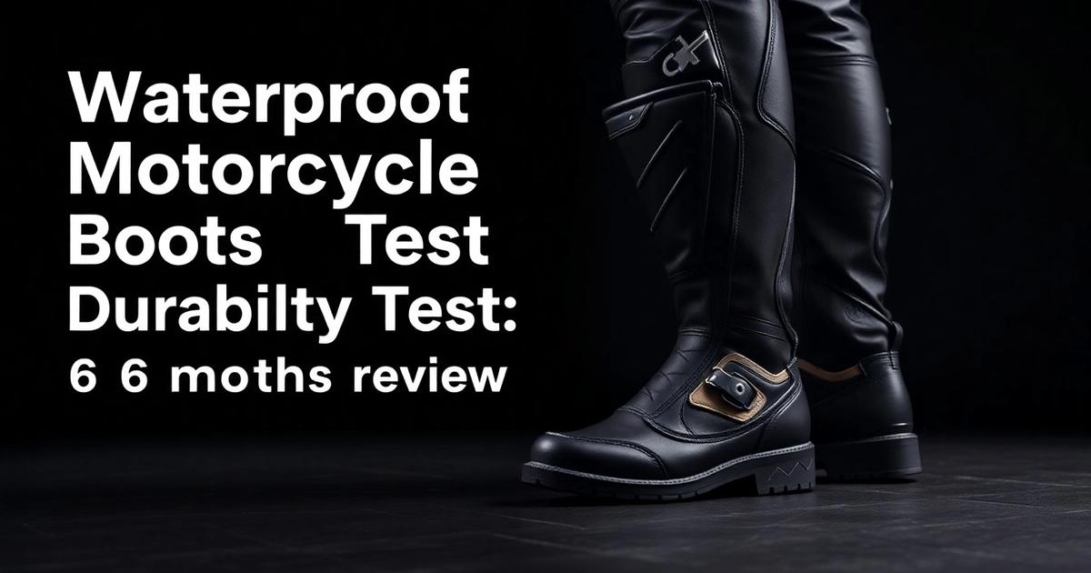 Waterproof Motorcycle Boots Test: 6 Month Durability Review