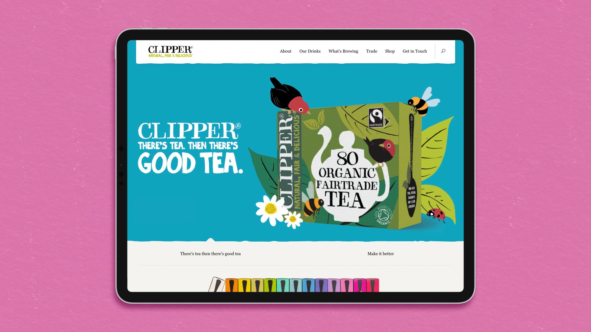 Clipper Teas case study image, item 1