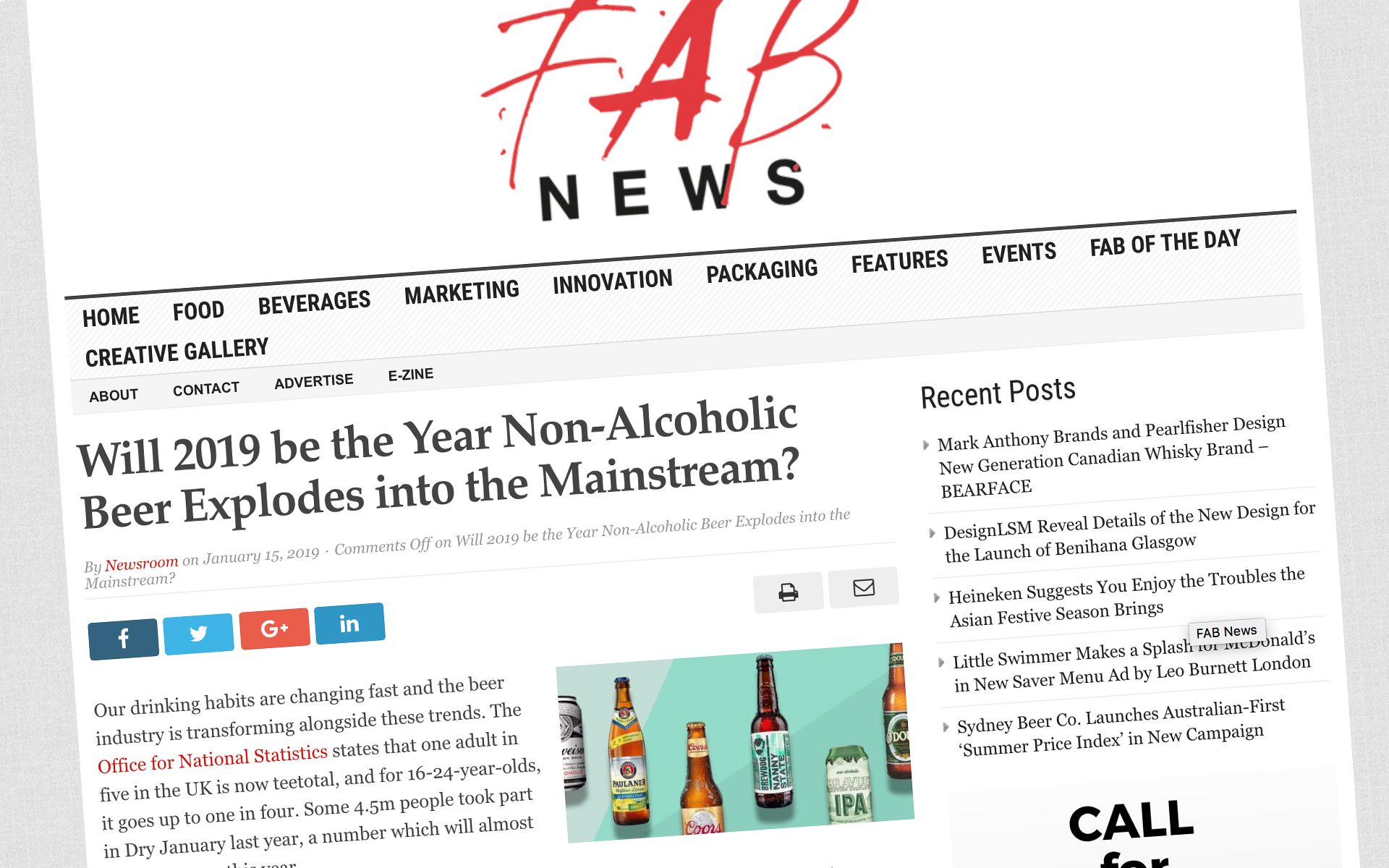 Non-Alcoholic Beer