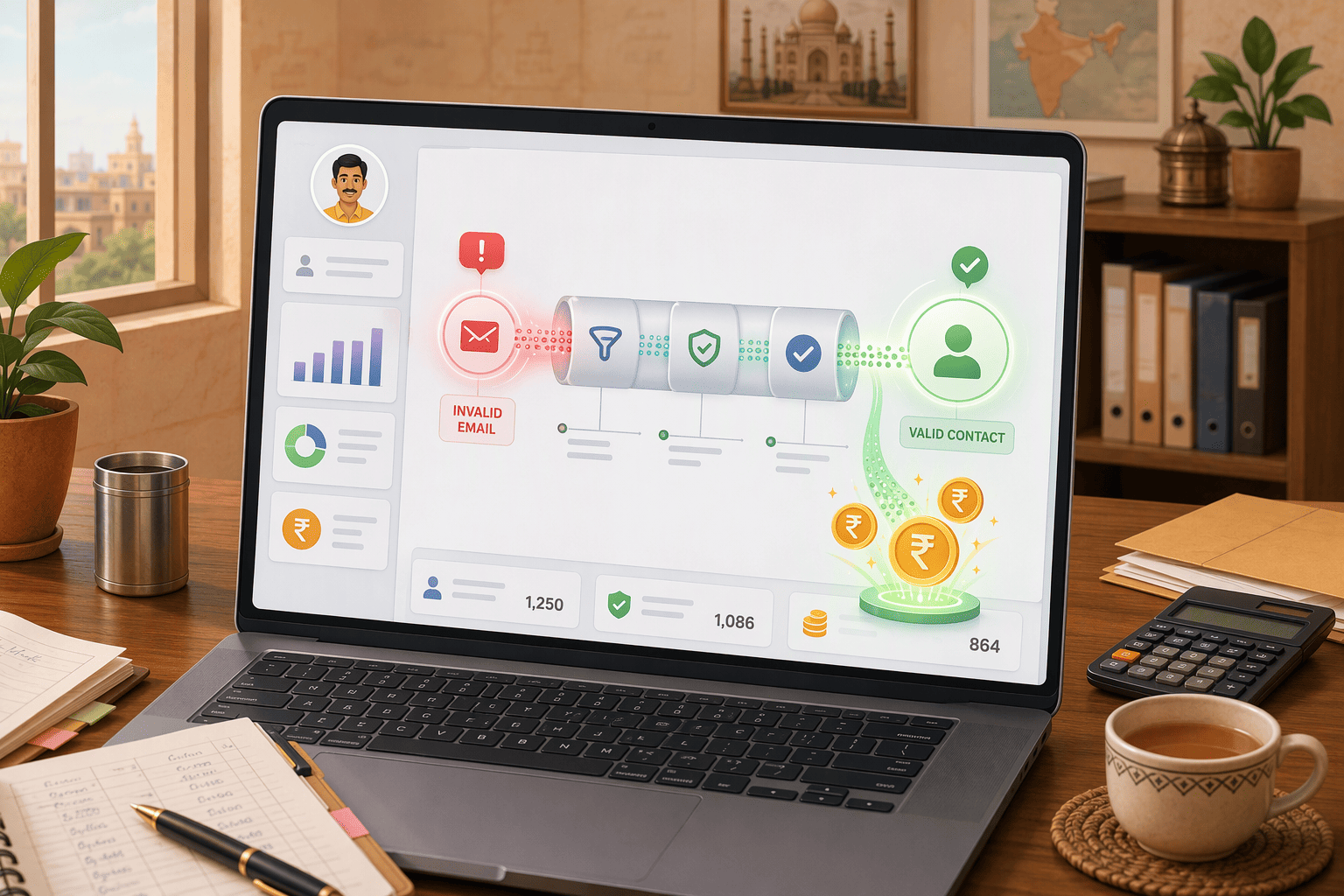 Illustration for 1. PeakAI, Best Overall Accuracy with Guaranteed Credit-Back for Indian MSMEs