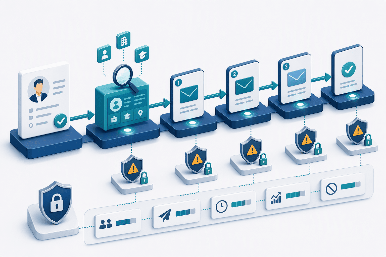 Illustration for 6. Reply.io, LinkedIn Automation Sequences with Data Enrichment